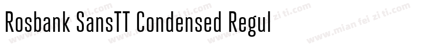 Rosbank SansTT Condensed Regular字体转换